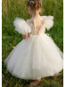 Ivory Stylish Flower Girl Dress Girls Communion Dress